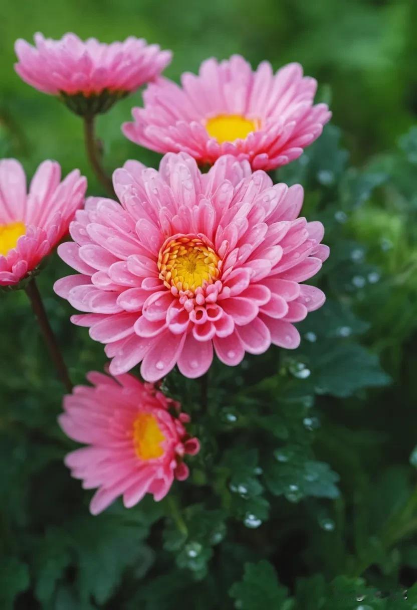 #上联：一地秋菊艳。下联怎么对？#
1. 满园春色浓
2. 满天夏雨绵
3. 满