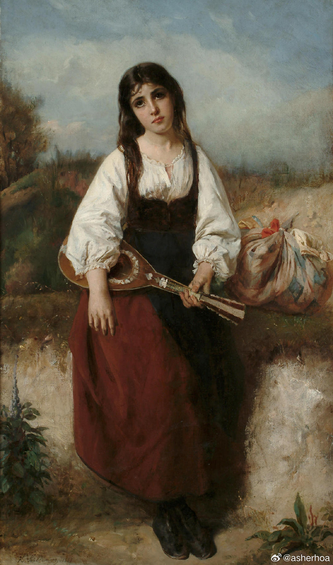 西洋历史文化鱼缸 法国画家Henri-Guillaume Schlesinger