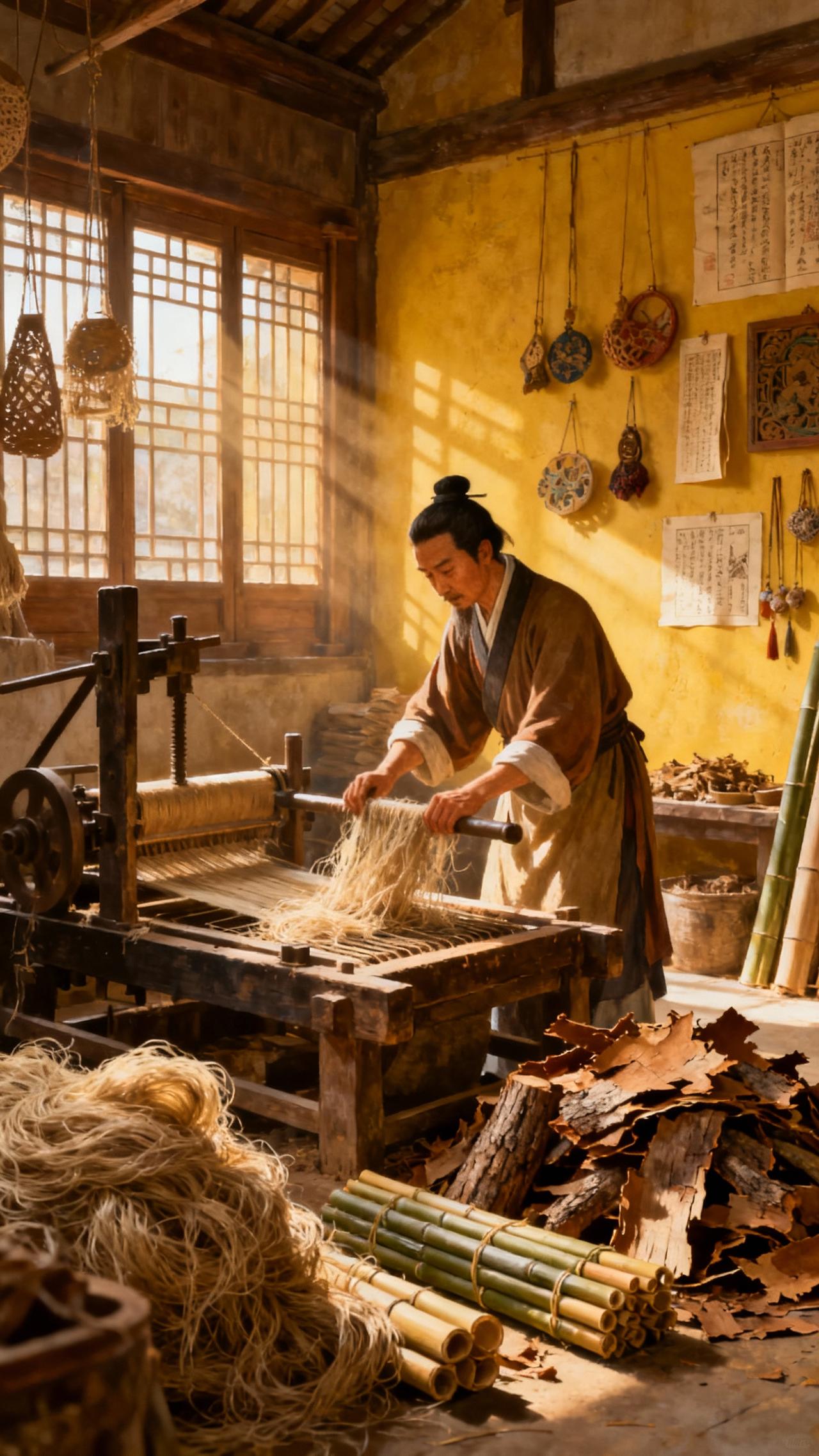 蔡伦的伟大发明：造纸术的革新

在中华文明悠久的历史长河中，有许多伟大的发明改变