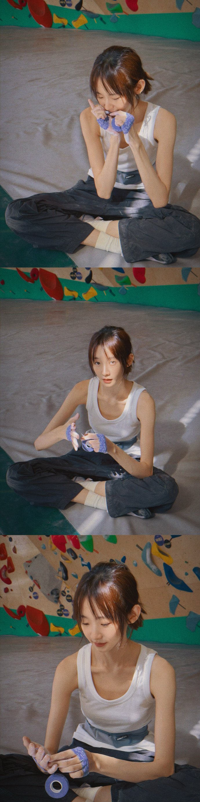 张艺凡瘦到背上骨头好明显舞台路透里，张艺凡背部骨骼十分突出，清冷破碎氛围感直接拉