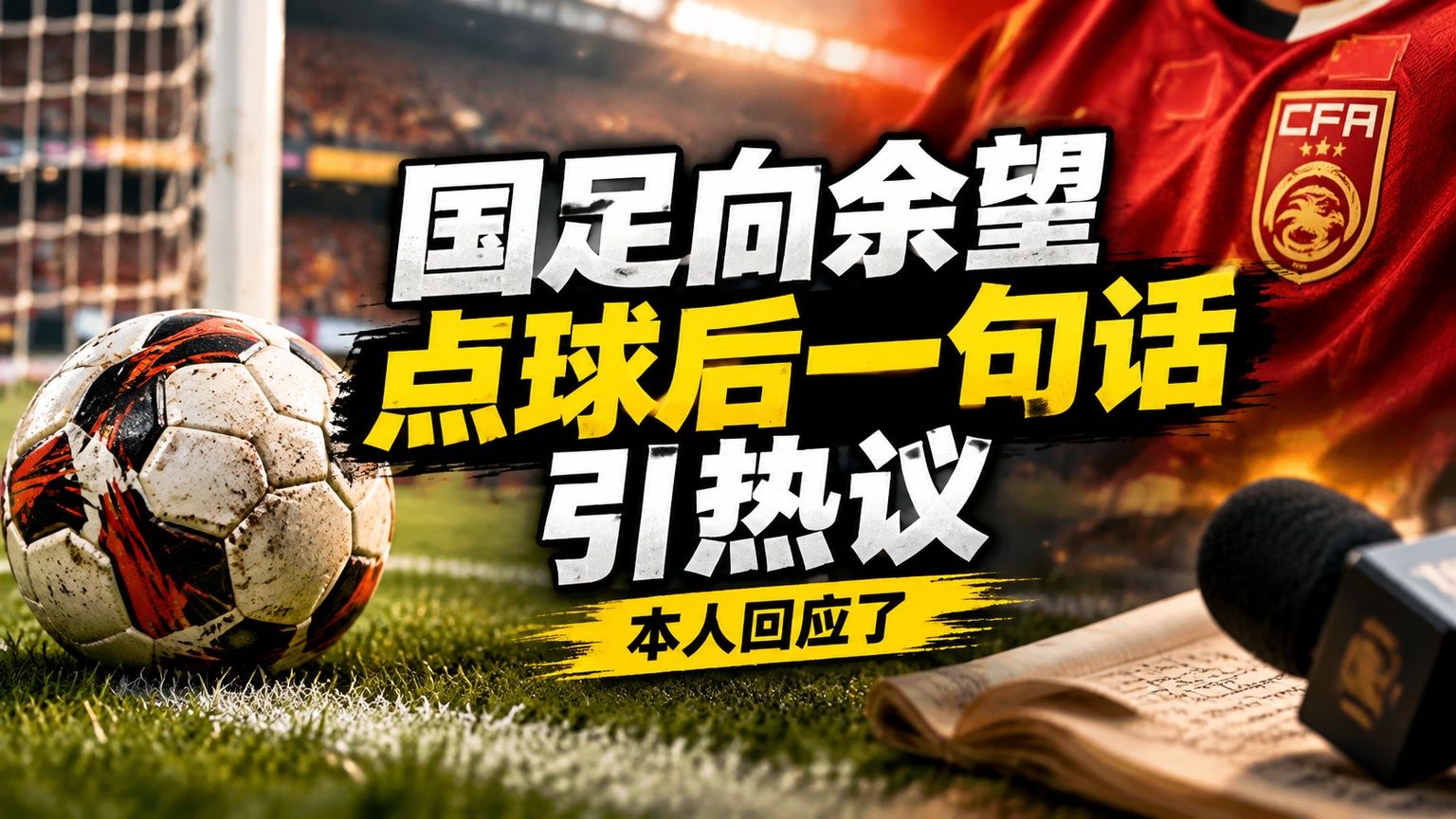 国足向余望点球后一句话引热议，本人回应了