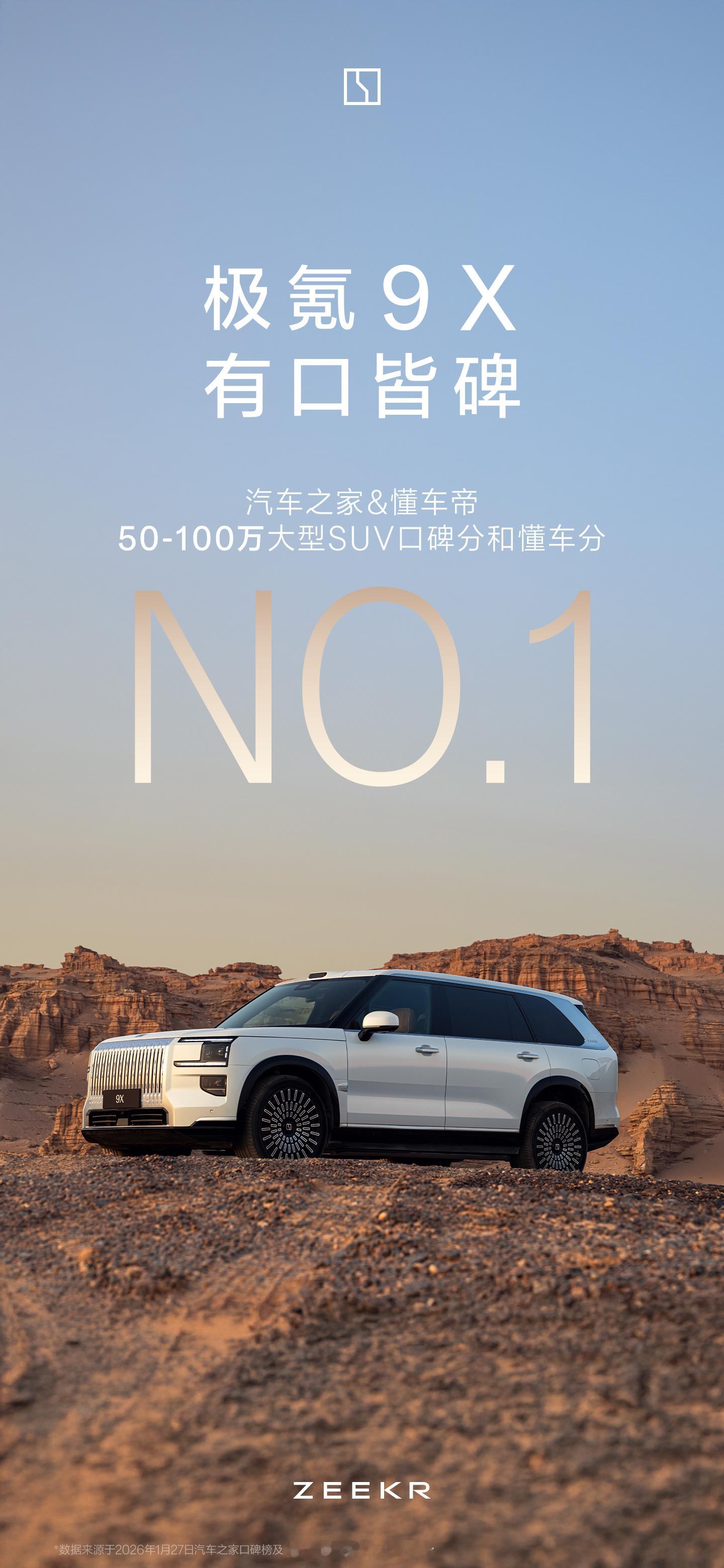 快讯：极氪品牌1月交付量同比增长99.7%2026年1月极氪品牌实现交付2385