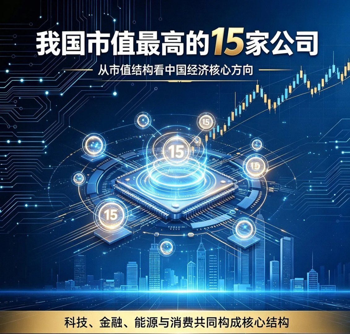我国市值最高的15家公司1. 台积电— 约16.0万亿元全球晶圆代工绝对龙头，大