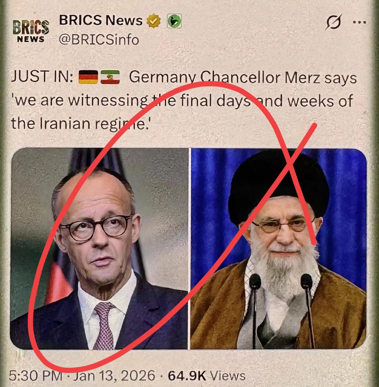 默茨最近真敢说，直接讲伊朗政权快到头了。这话不是私下讲的，是公开采访里放出来的，