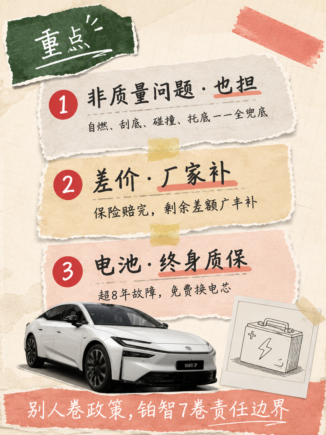 有些新能源车企都宣传有电池质保，但买车别只盯着 “有没有保障”，核心要看厂家愿意