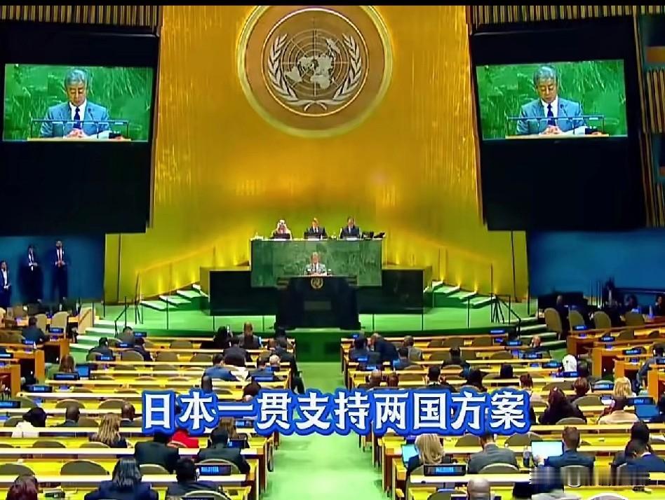 破天荒！
日本竟然不听美国主子话了，要造反。

日本在联合国大会上发言谴责以色列
