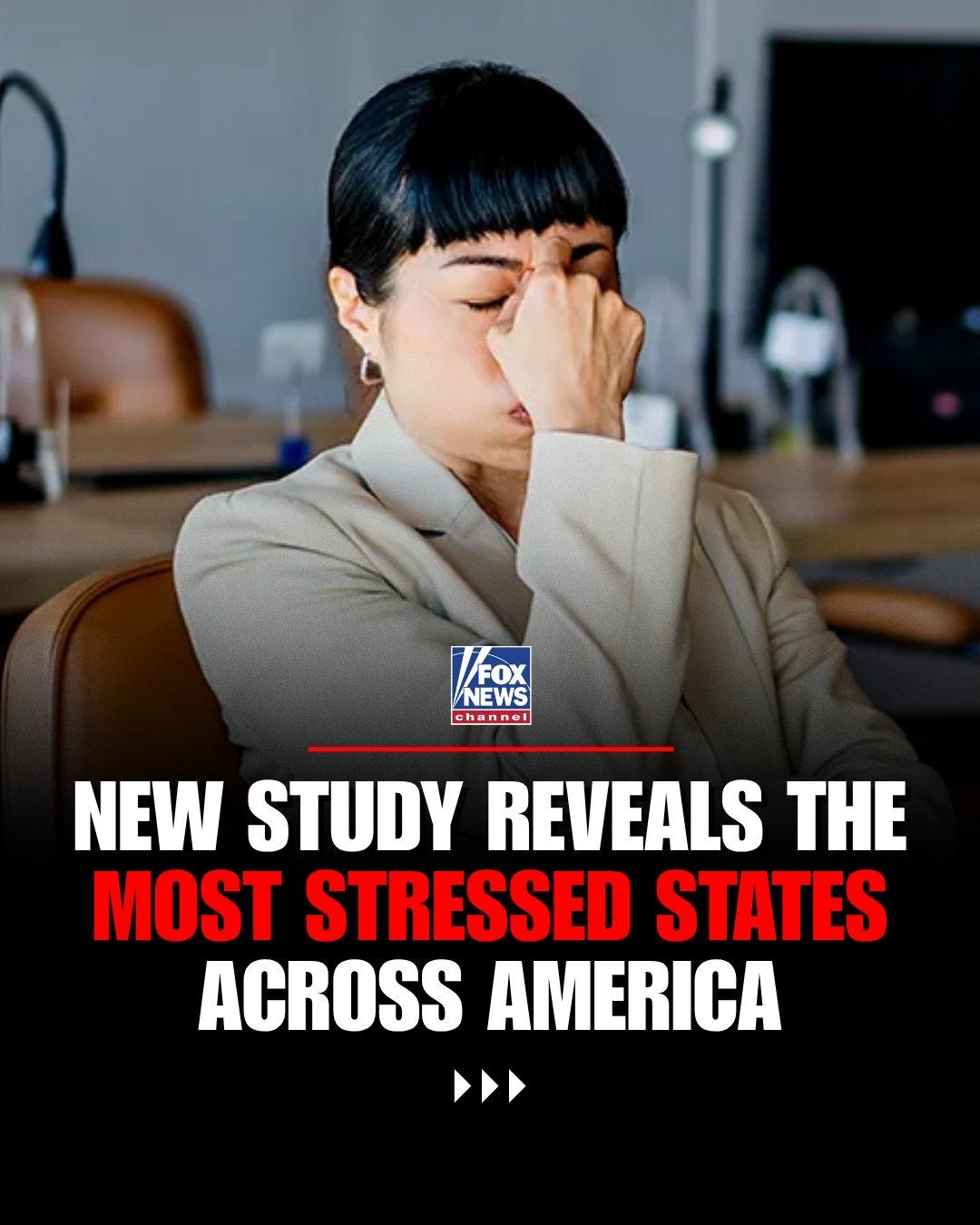 一项新研究确定了美国压力最大的十个州。该研究比较了全美50个州的压力水平，分析了
