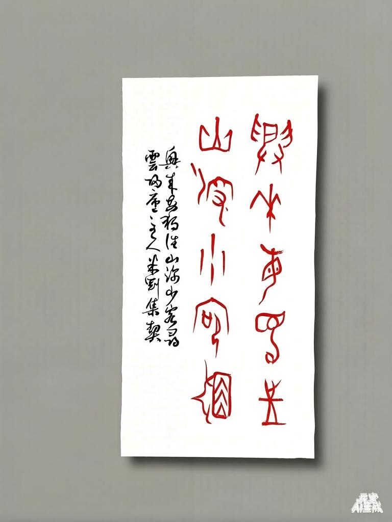 米刚甲骨文作品