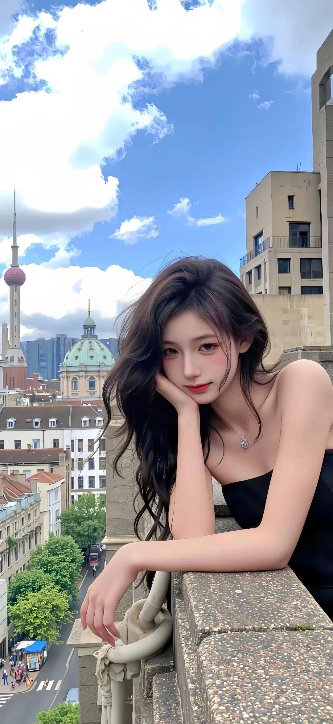 清纯妹子格外美。