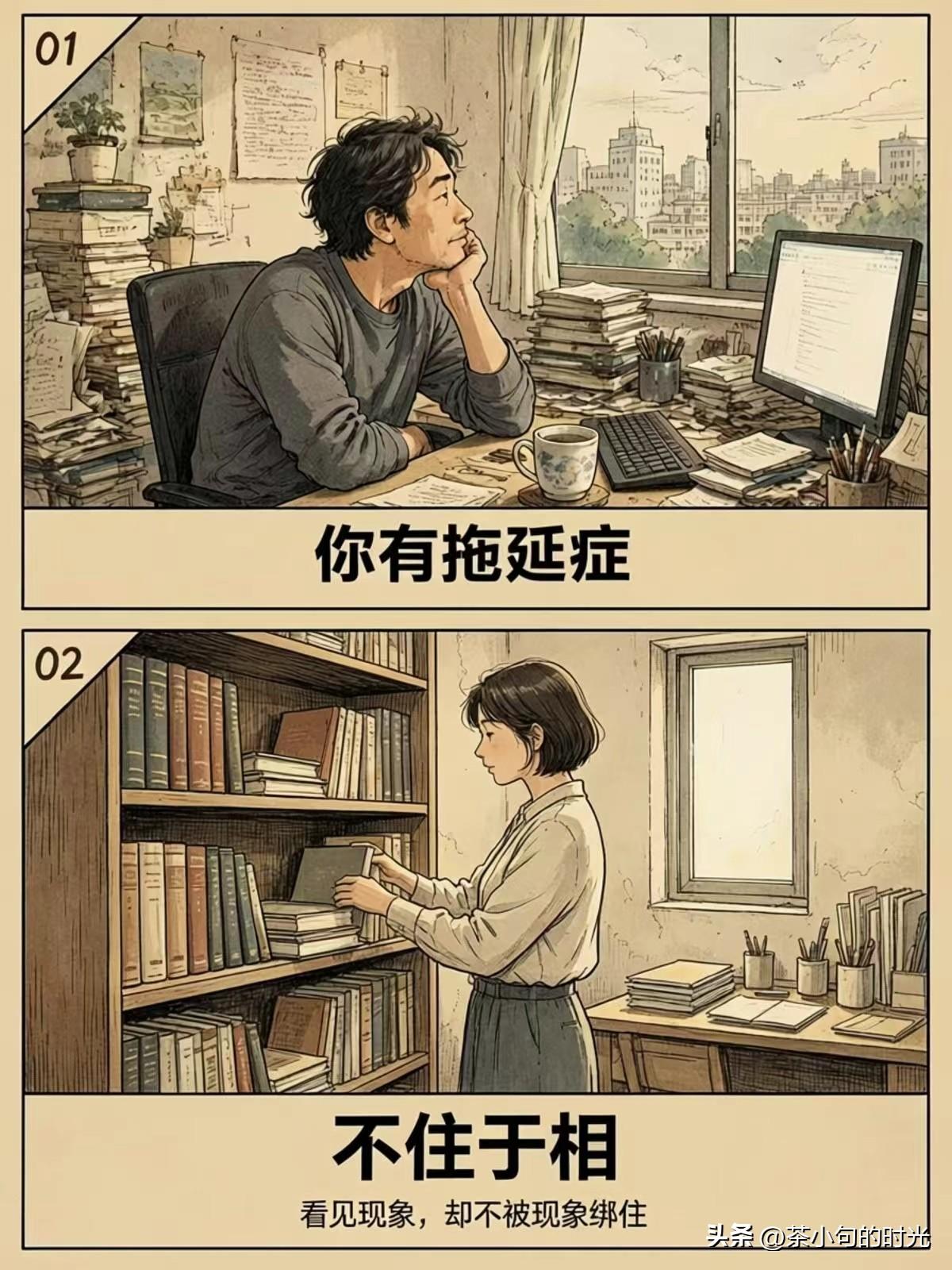 《金刚经》的一些话，让我懂得外界的助力只是机缘，真正托住我们的，
是内心淬炼出来