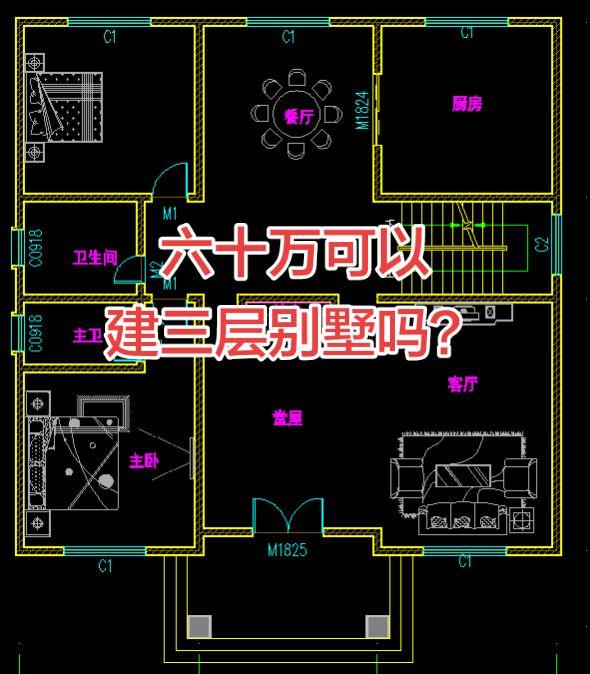 大家说，60万可以建别墅吗？？？别墅设计 自建房 农村自建别墅 自建房 农村