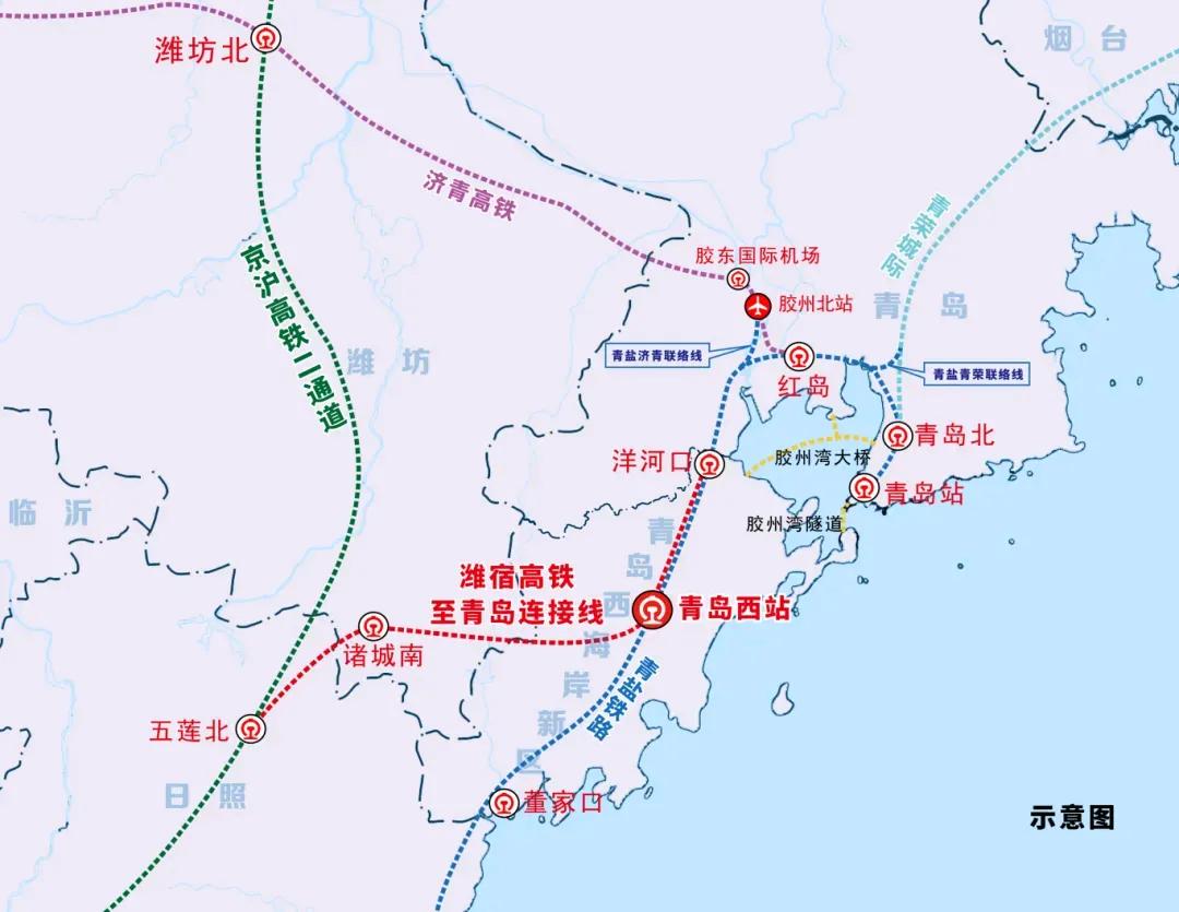近日，潍宿高铁至青岛连接线项目传来新进展——首个连续梁“0号块”成功浇筑、首条2