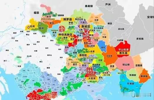 大家有没有留意，
我原来一直都以为，机场过去就是惠东。惠东应该是跟惠城区相邻。