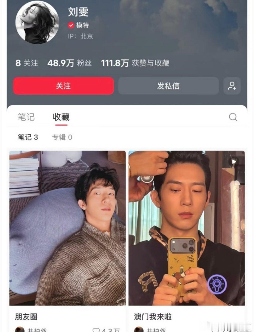 刘雯的收藏都是井柏然 这是宣战了吗 ​​​