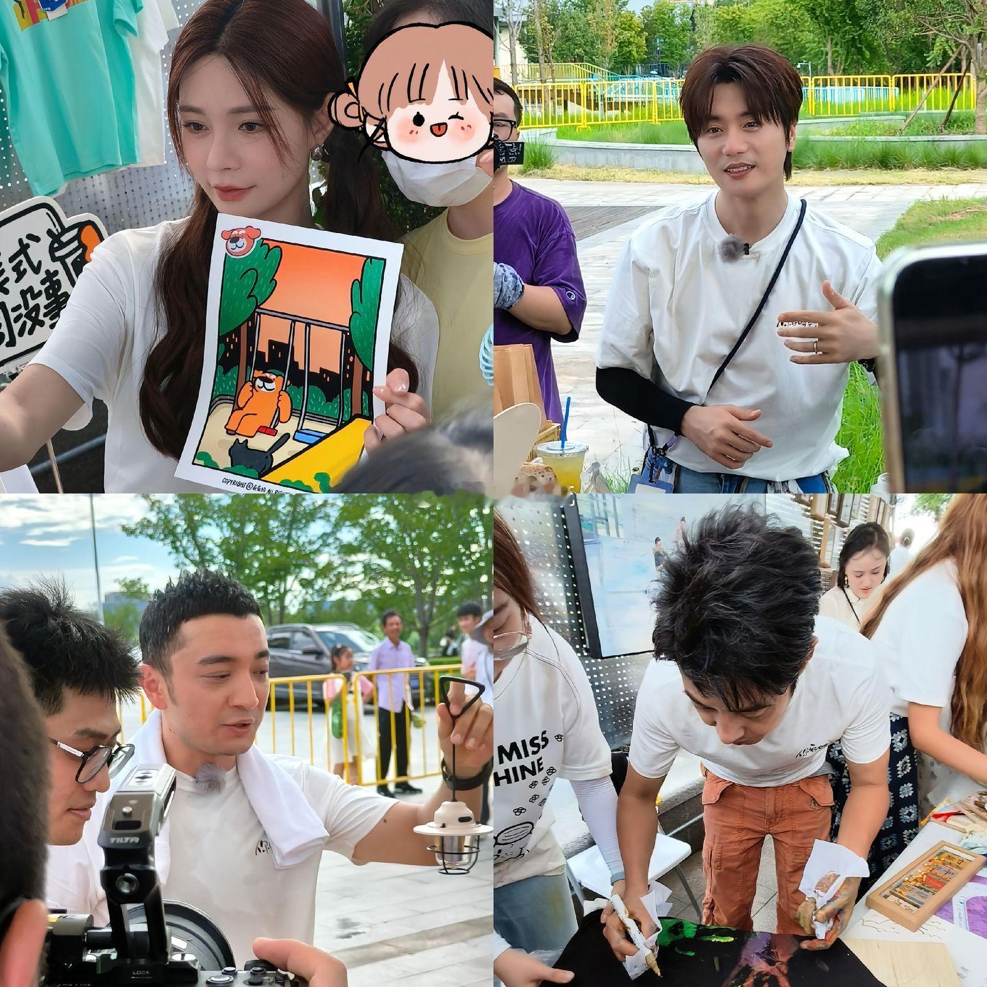 偶遇《你好时光》节目录制。遇到沈梦辰、陆虎、小尼、撒贝宁、王冰冰，现场十分热闹，