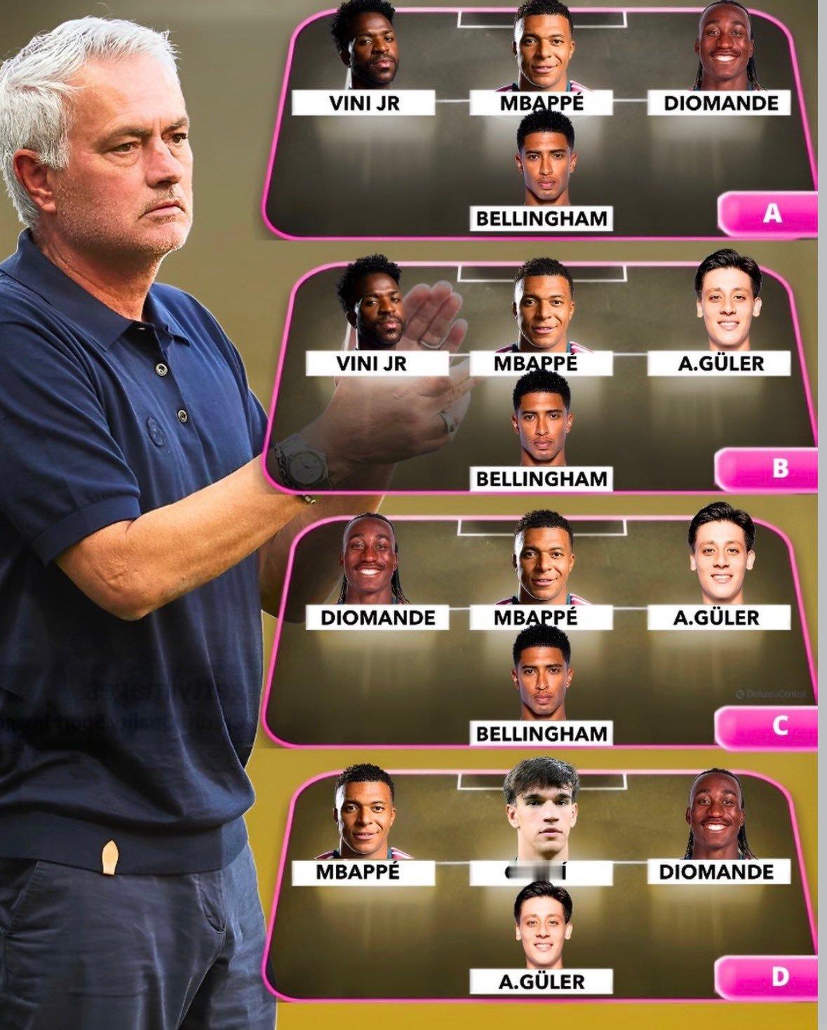 皇马下一场比赛的进攻线，你的选择是？👀👇🏻halamadrid ​​​