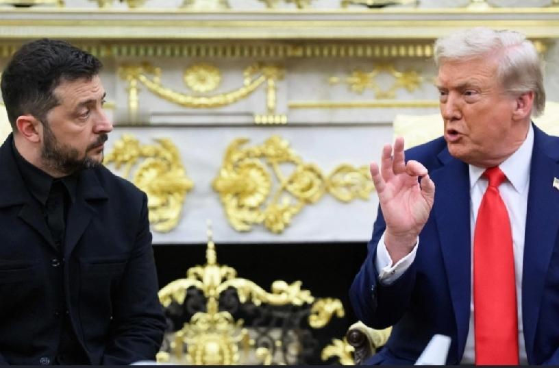 美国总统特朗普与乌克兰总统泽连斯基周日在佛罗里达州会晤前，周六凌晨，乌克兰首都基