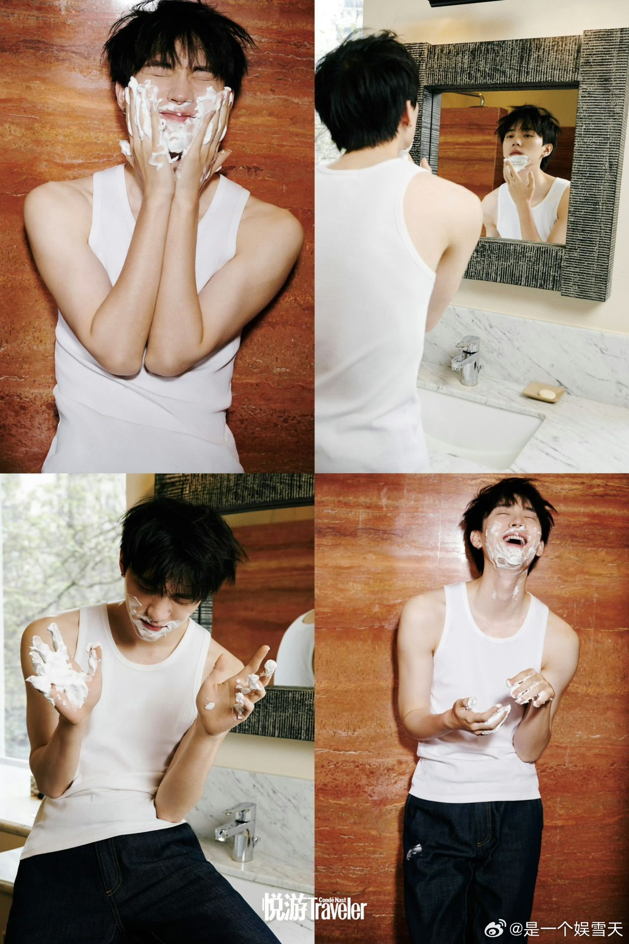 周翊然成名后首回重庆拍封面 周翊然悦游三月刊封面释出，成名后首回重庆拍摄，少年重