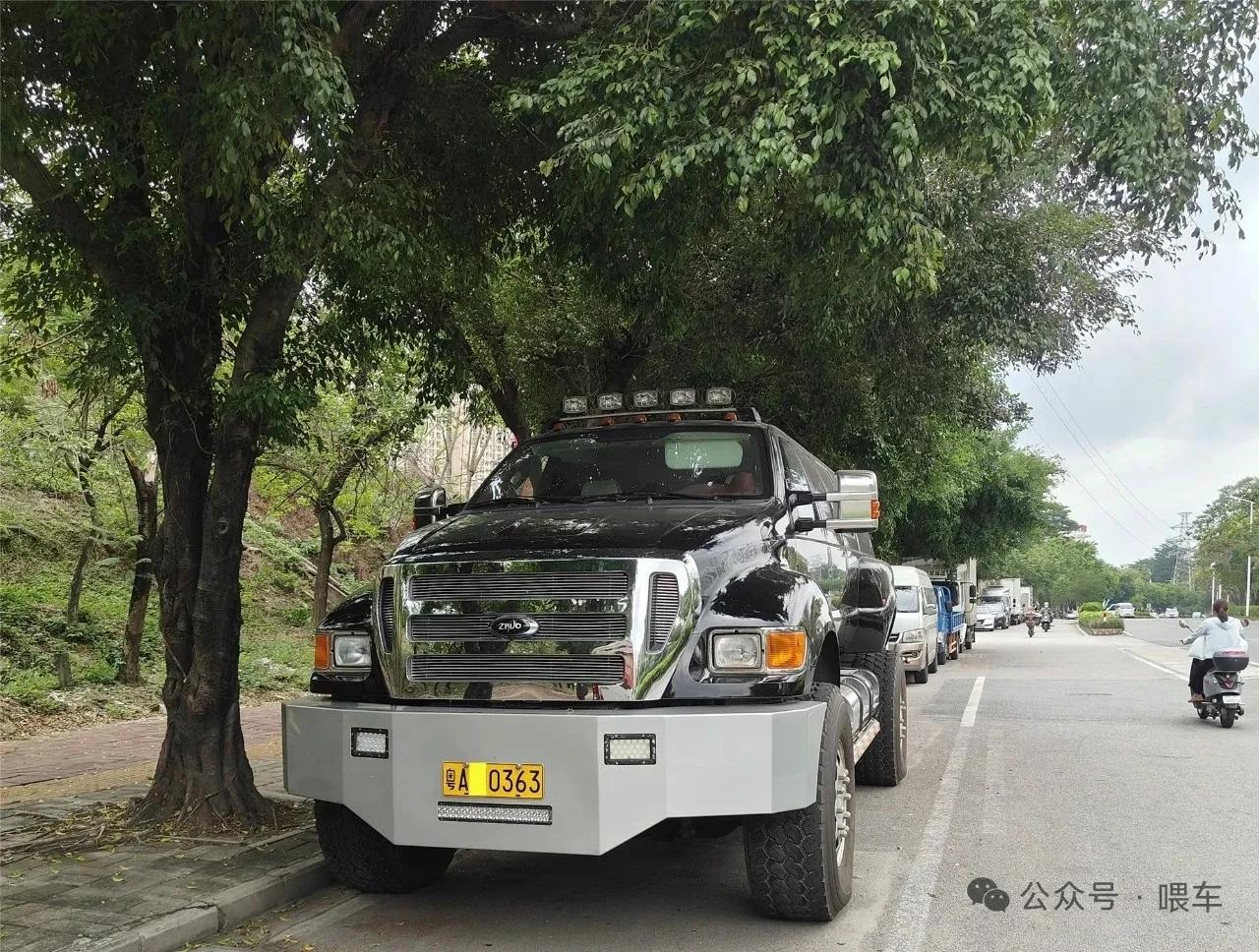 粤A一辆福特F650-V8-6.7康明斯。