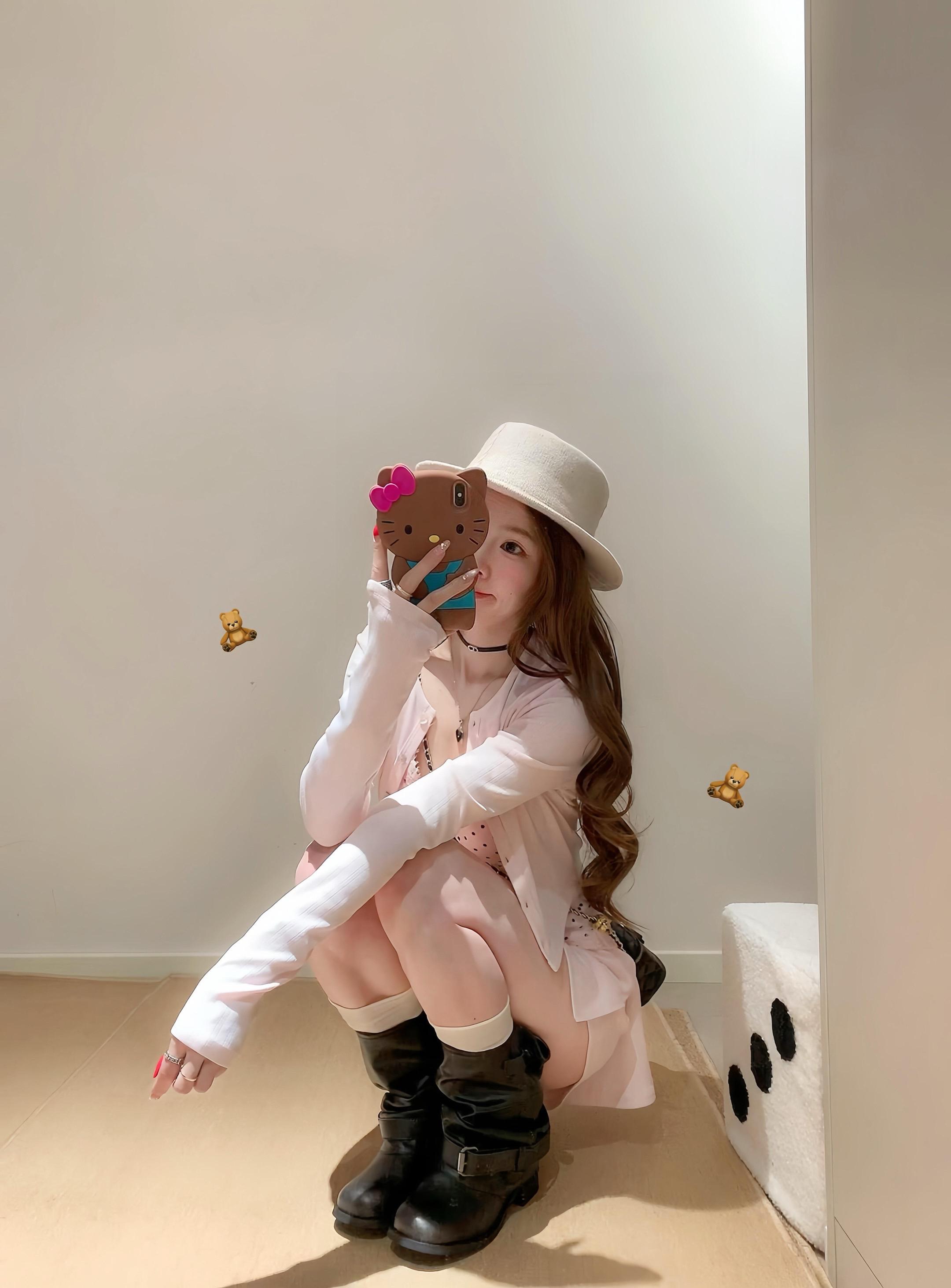 春天穿这套好粉嫩～