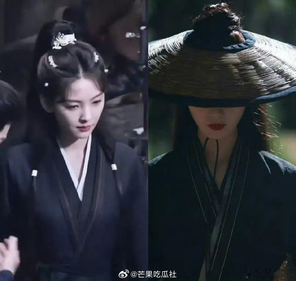#章若楠雨霖铃妆造疑似抄袭# 章若楠《雨霖铃》妆造被质疑了，都在吐槽抄袭刘诗诗的