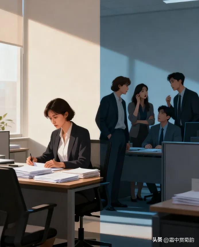 看同事是人是鬼。
记住这个铁律:

喜欢独来独往，往往更靠谱；
喜欢成群结队，嘻