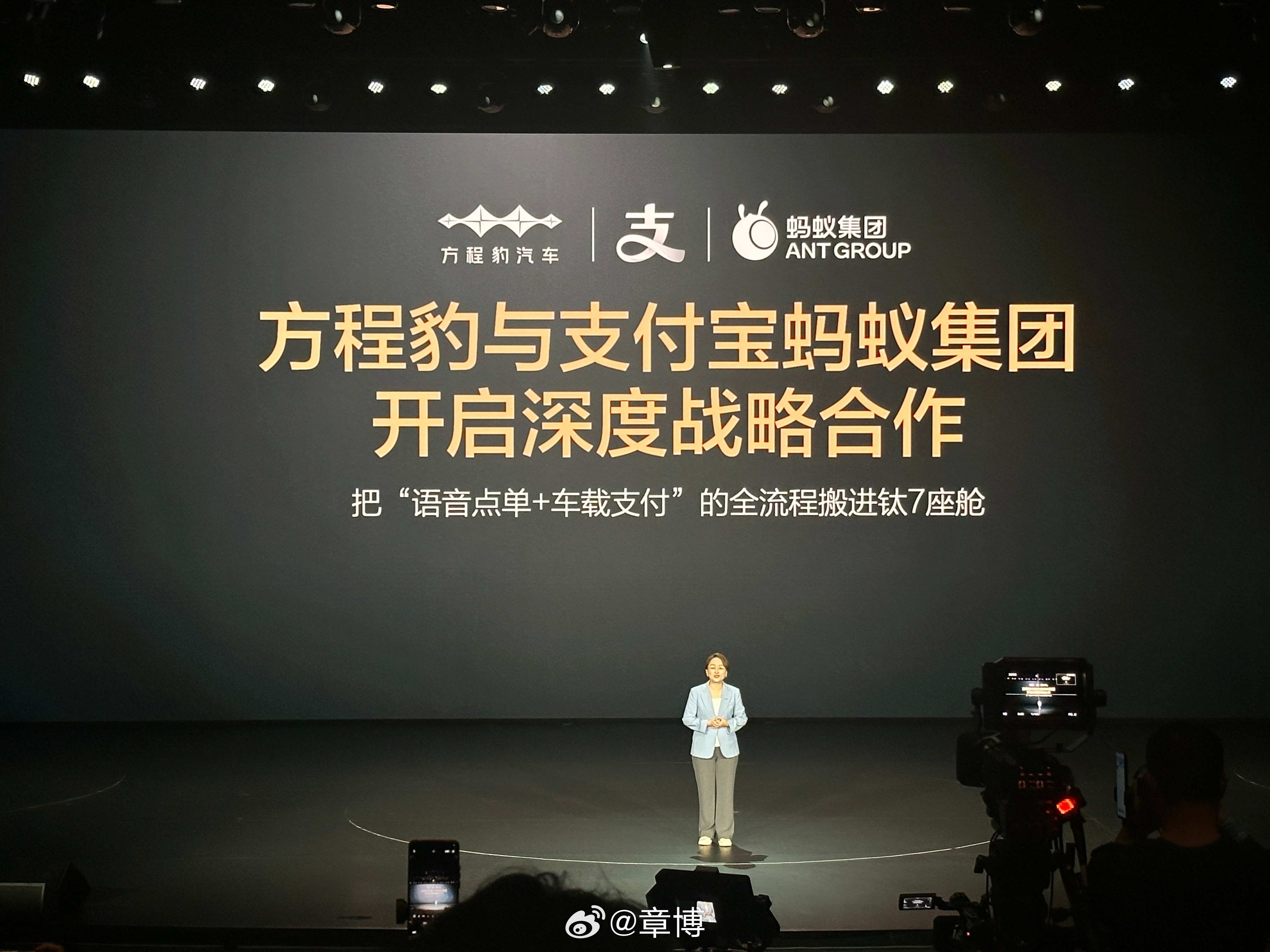 这个可以～语音点单，车载支付。大v聊车 ​​​