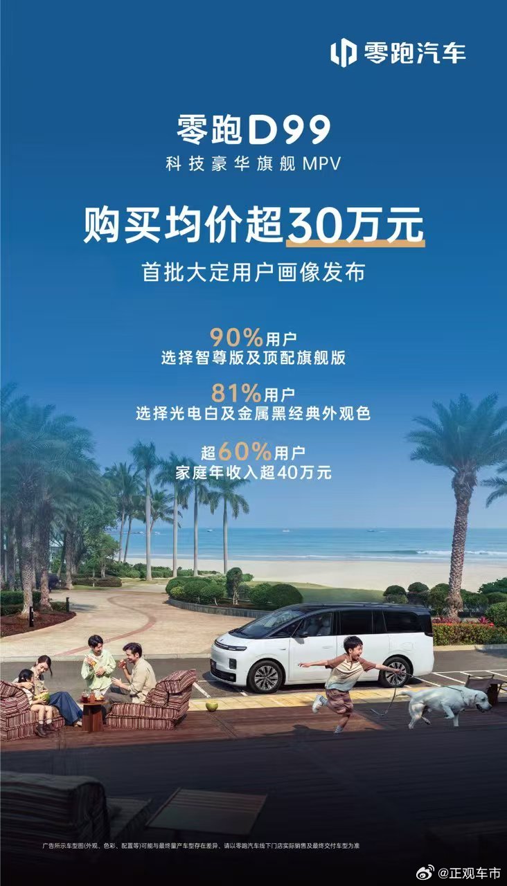 零跑D99 首台交付杰出企业家、浙大校友陈晓锋先生首批大定用户画像重磅出炉，实力