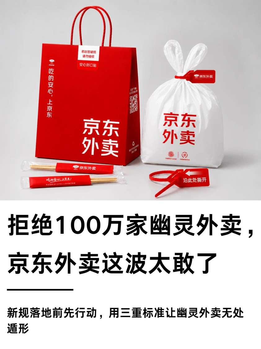 拒绝100万家幽灵外卖，京东外卖这波太敢了