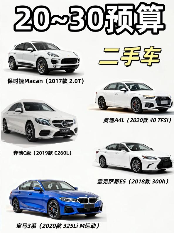 20-30万预算二手豪华车｜我的真实选车心得✨
手握20-30万预算，想淘一台好
