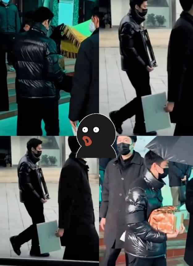 何晴追悼会现场
最让人揪心的一幕出现了
不是她的遗像出现那一刻，而是她的儿子捧着