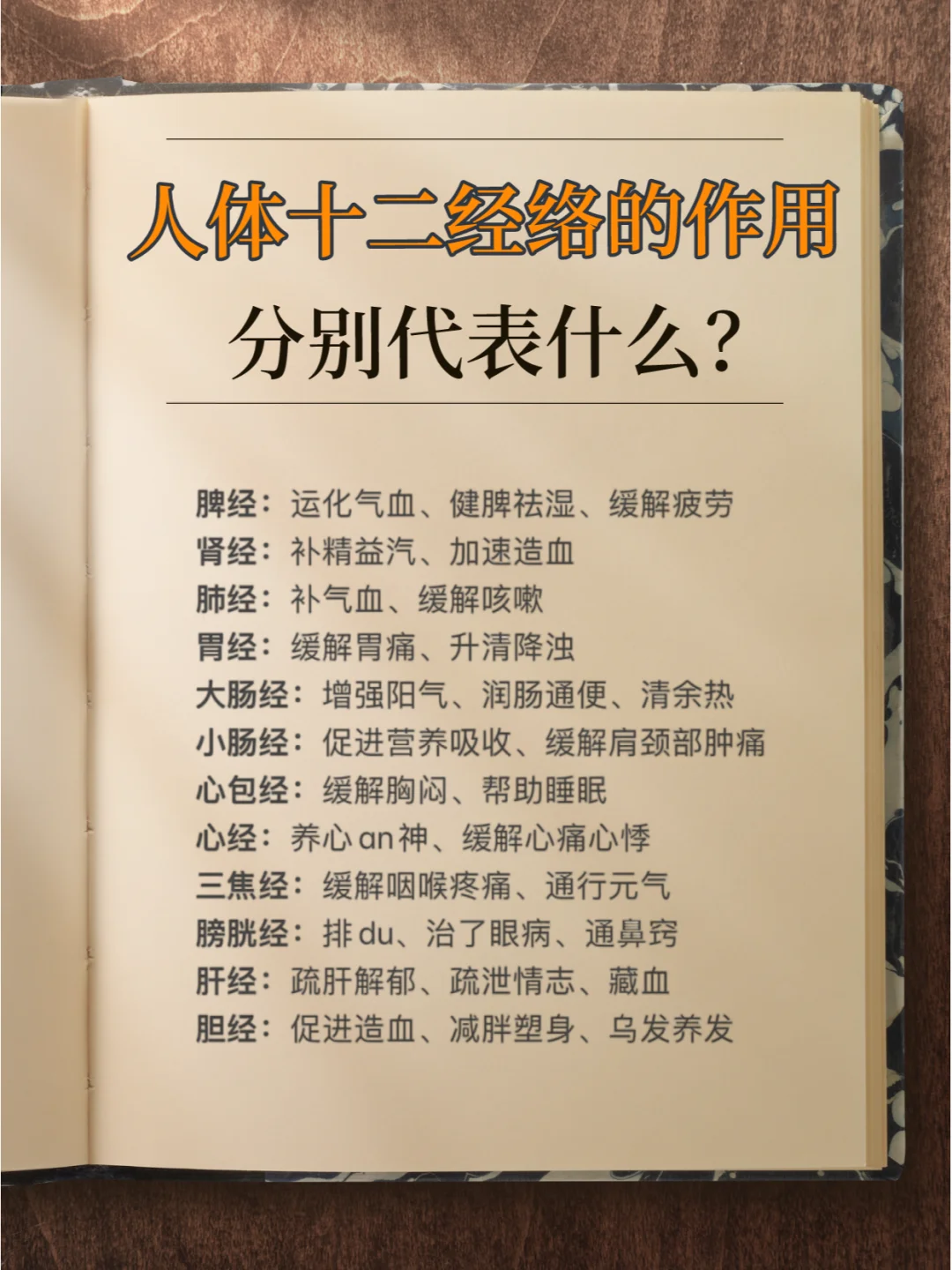 人体十二经络的作用是什么？99%的人不知道