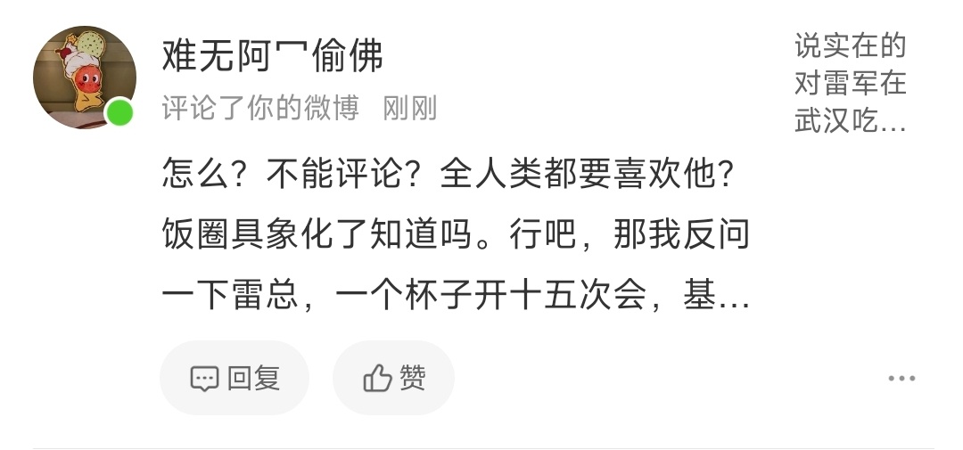 当你逐条解析雷军的行为没有任何错误没有应该被喷的点的时候，他们就开始说“为什么不