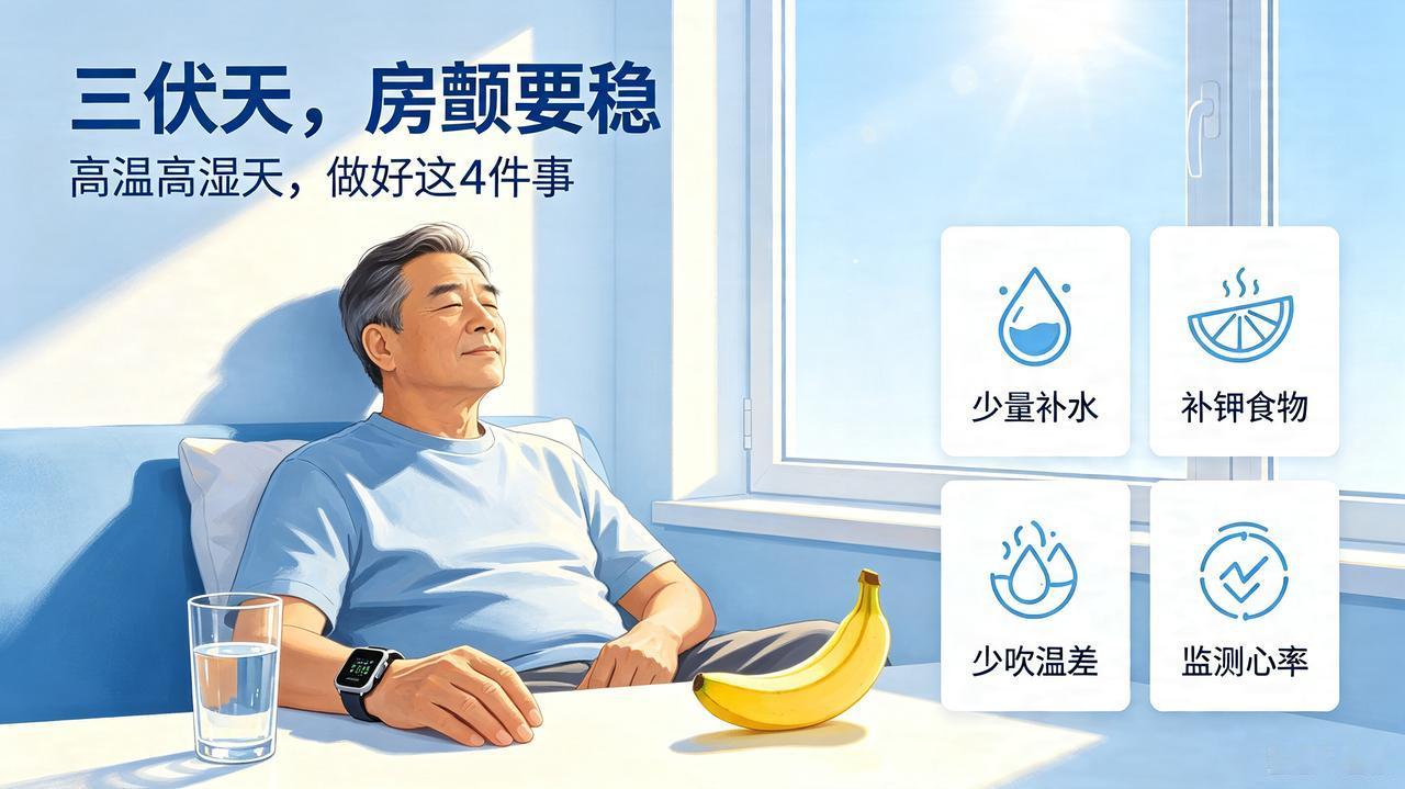 40天加长三伏天，房颤极易加重！牢记4条护心法则
 
去年三伏天我正处于房颤治疗