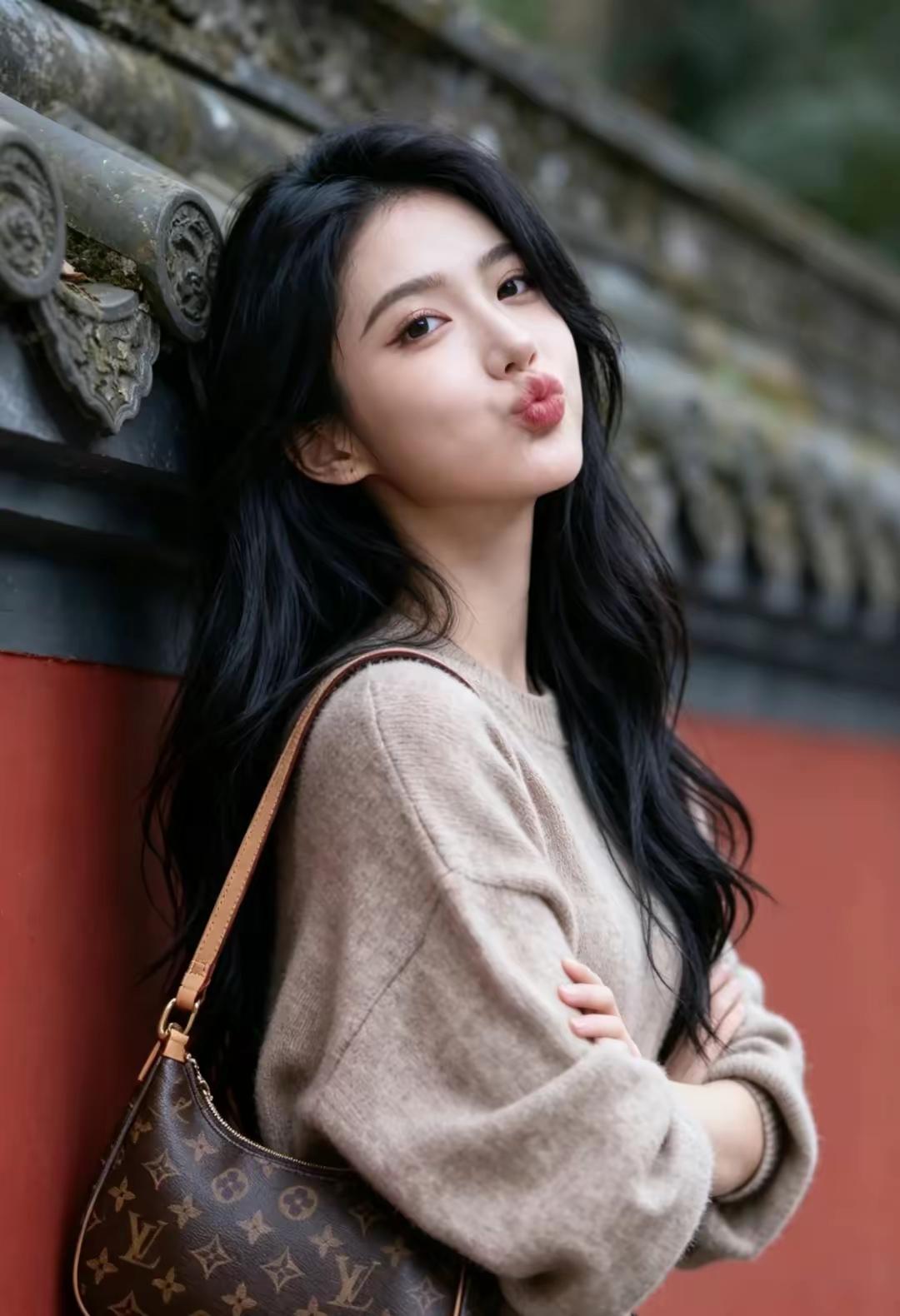 调皮的你
她像一朵艳丽的花朵，在人群中显得格外耀眼。
她的微笑带着一丝丝调皮，仿