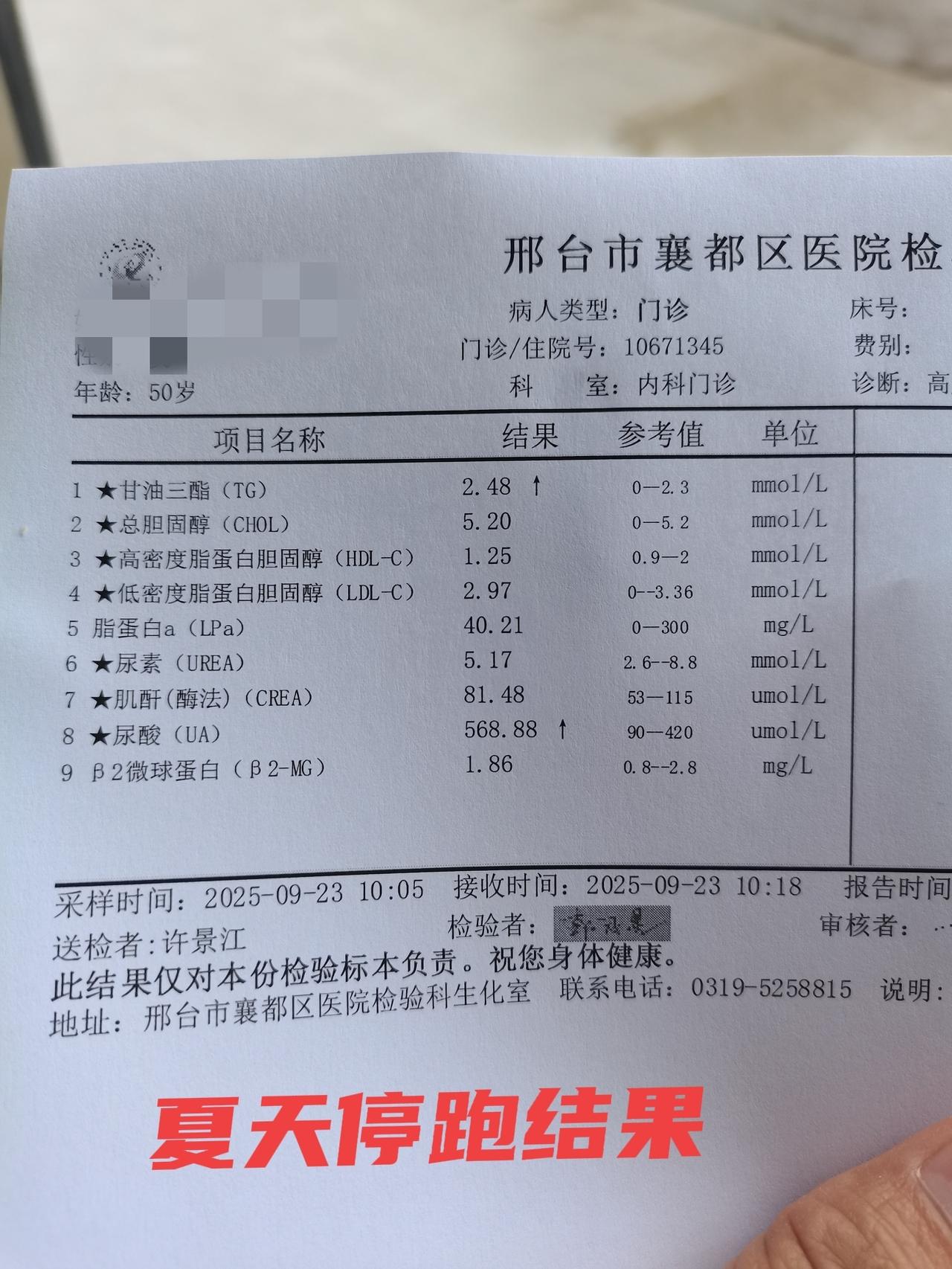 化验结果为证：坚持慢跑，对身体会有多大的影响？

夏天停跑，入秋恢复跑，期间跑一