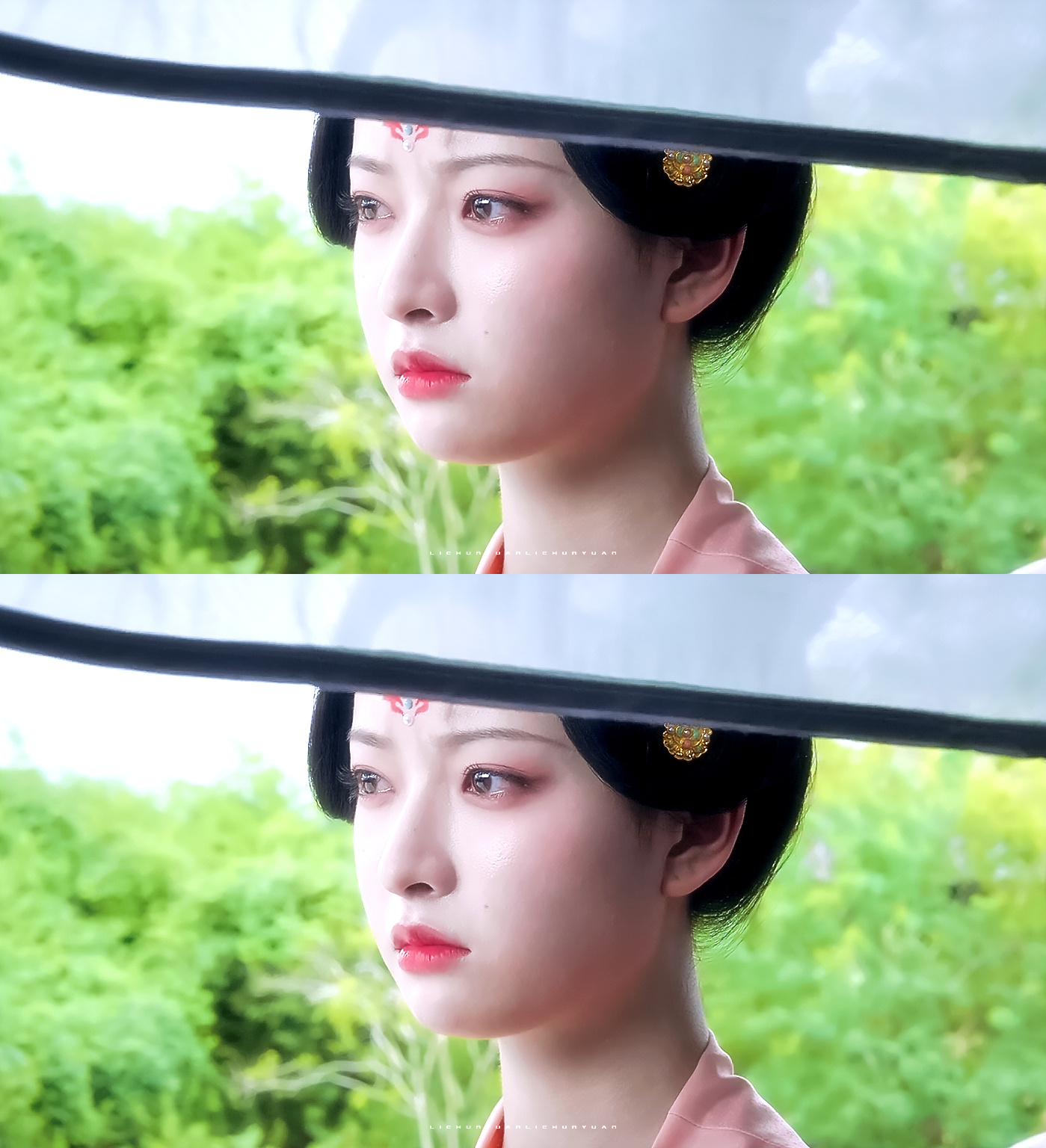 杨舒伊 《莫离》叶莹▷粉衣+花钿小合集