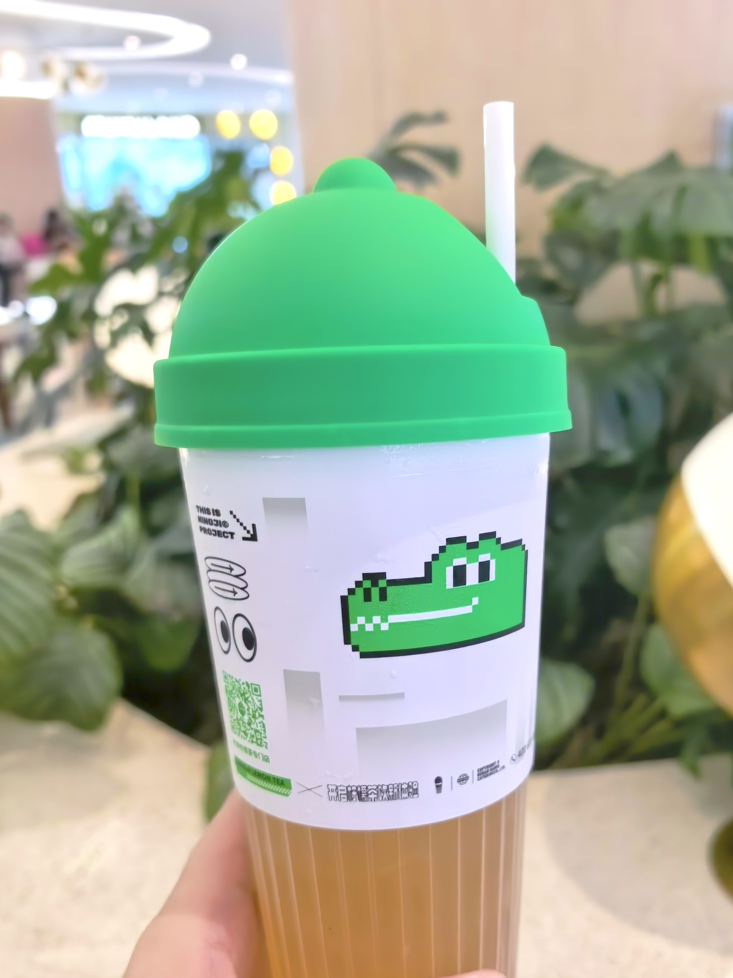 茉莉柠檬茶收尾，吞服 
