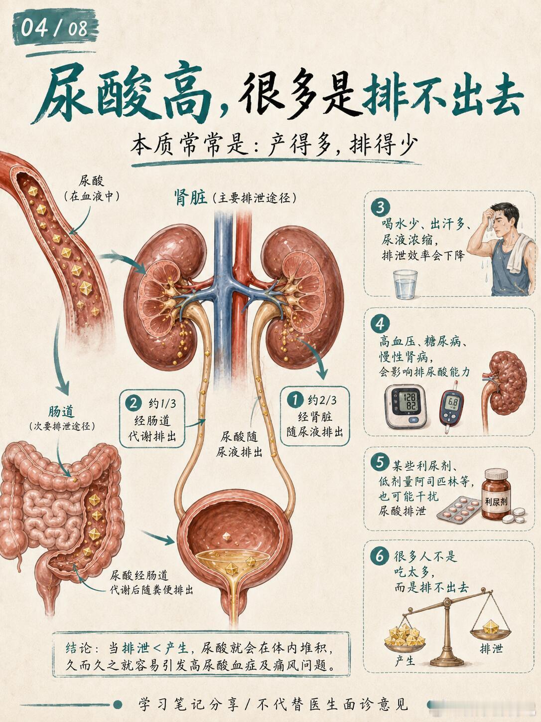 现在年轻人把奶茶饮料当水喝，顿顿烧烤配冰啤，年纪轻轻尿酸就飘红，真的别等痛风发作