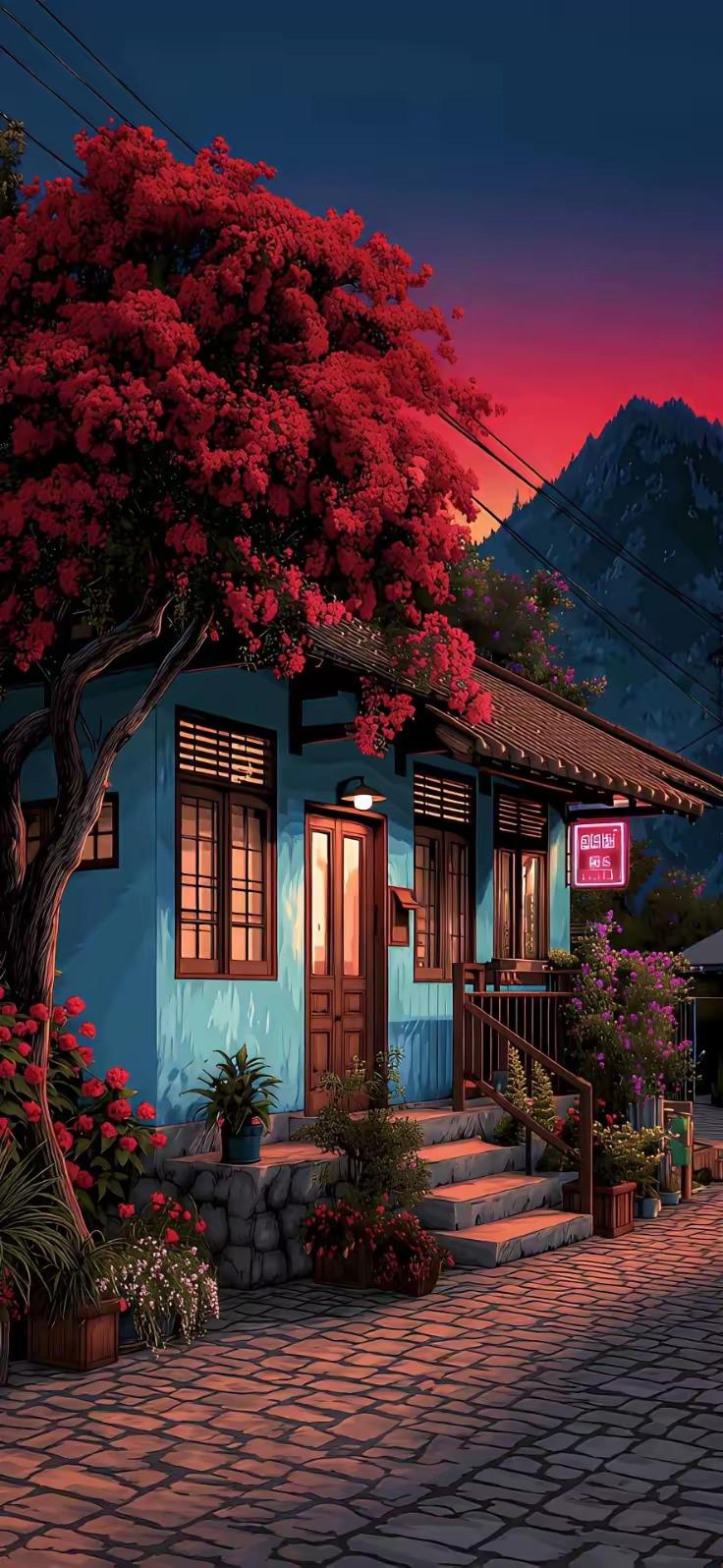 《我有两个家》

我有两个家
一个现实的
一个梦幻的
这并非脚踏两只船
恰恰相反