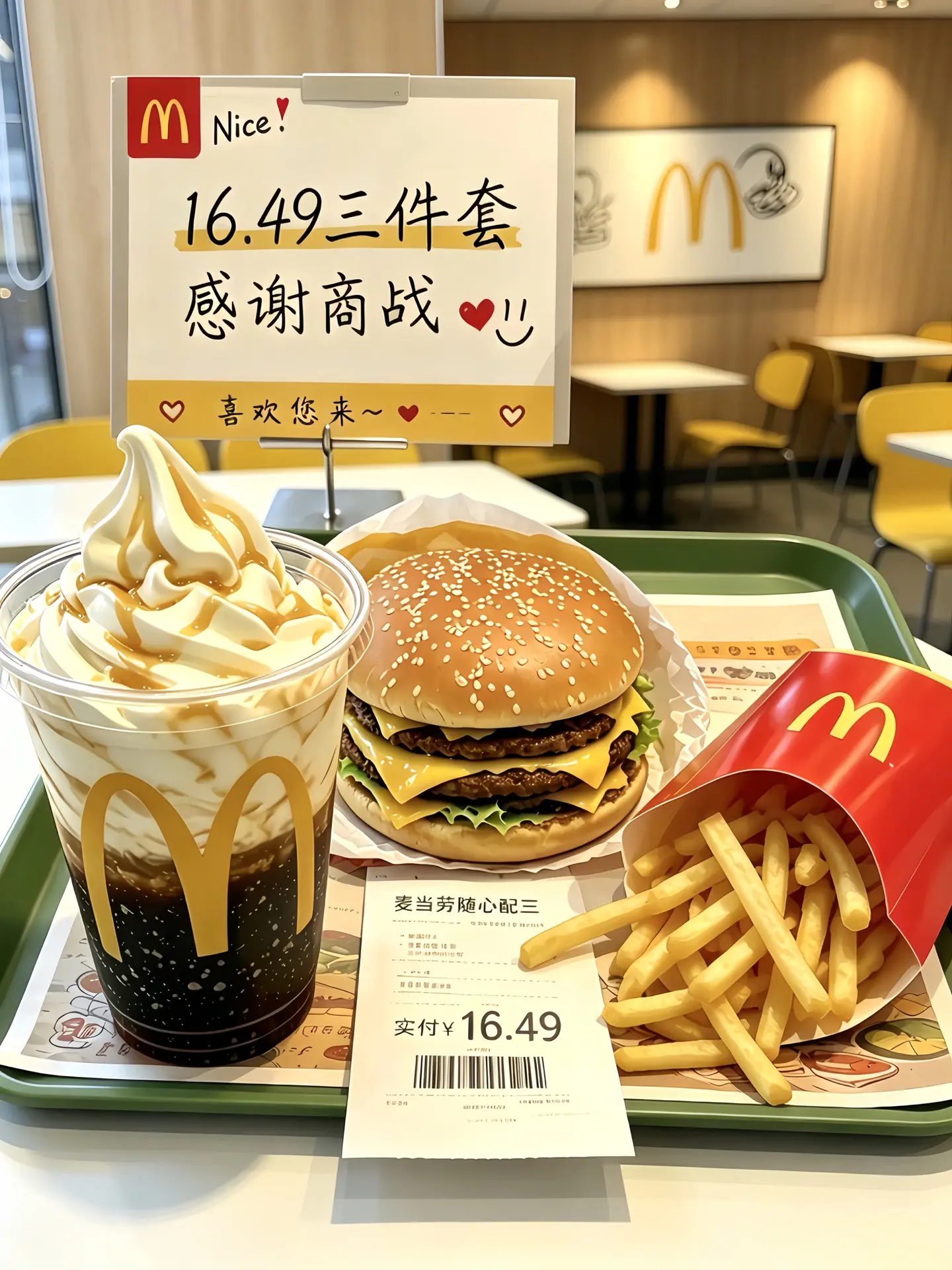 感谢商战，三件套已吃🫣非常不错
