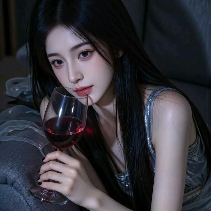 红酒微醺的夜晚，慵懒的氛围中，品味生活的美好。微醺美照 居家微醺时光 秋日微醺 