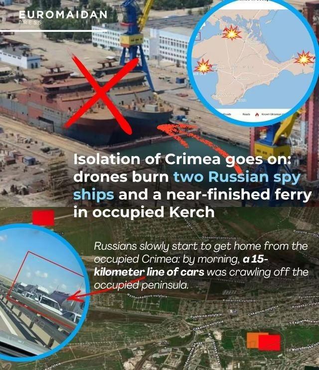 先杀 俄军 S-400导弹发射系统，再杀入 俄罗斯 刻赤造船厂，连炸俄军三艘舰艇