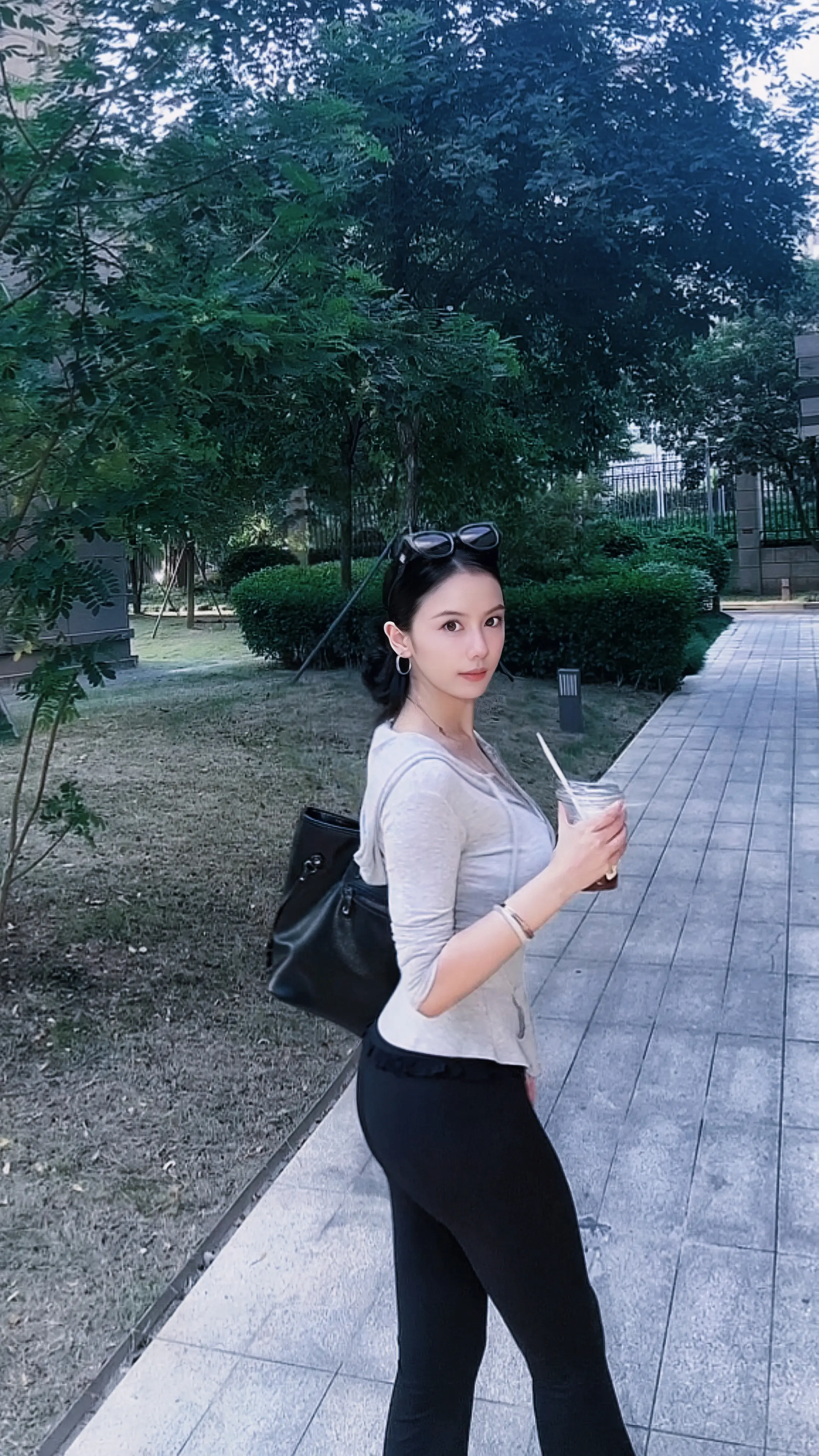 散步look 晨练ootd