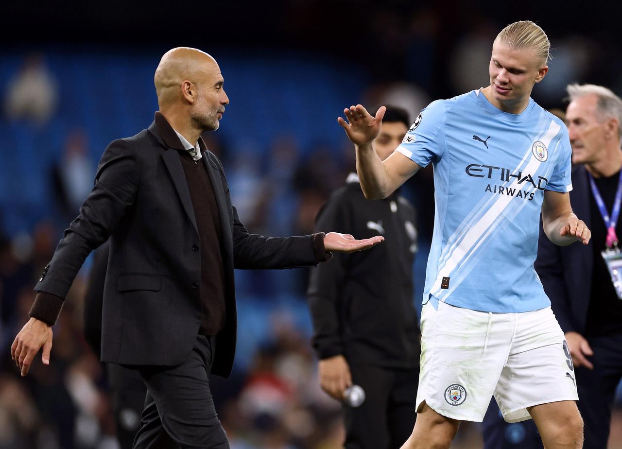 【世界杯冲啊】瓜迪奥拉祝哈兰德在国际比赛日好运：“我现在可是他（哈兰德）的头号球