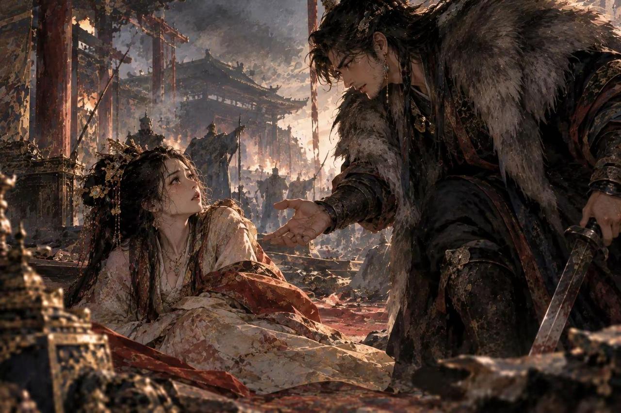 311年，匈奴将领刘曜攻破晋朝国都，强行将皇后羊献容纳为妾。婚后，刘曜得意地问羊