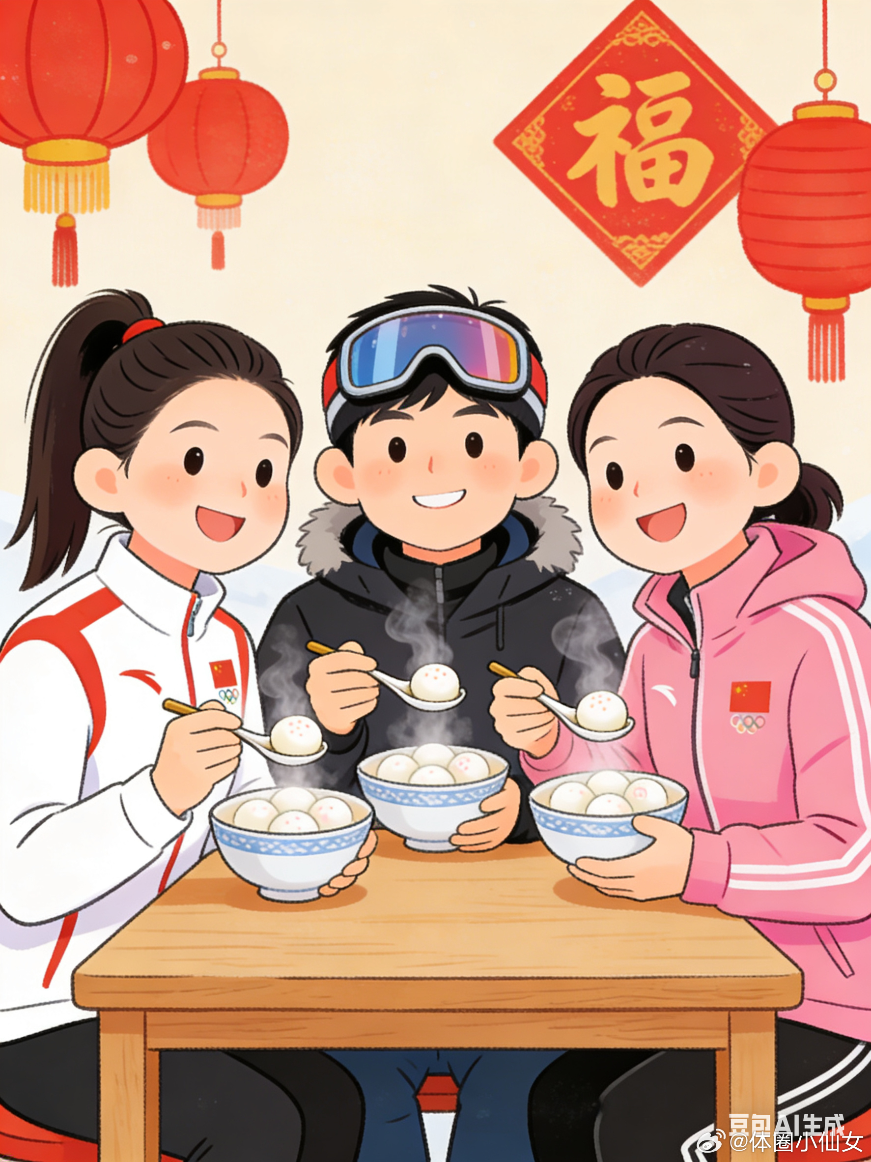 体育AI闹元宵 猜猜他们都是谁呀？今天元宵节，你们吃汤圆了吗？广东人的元宵：睇花