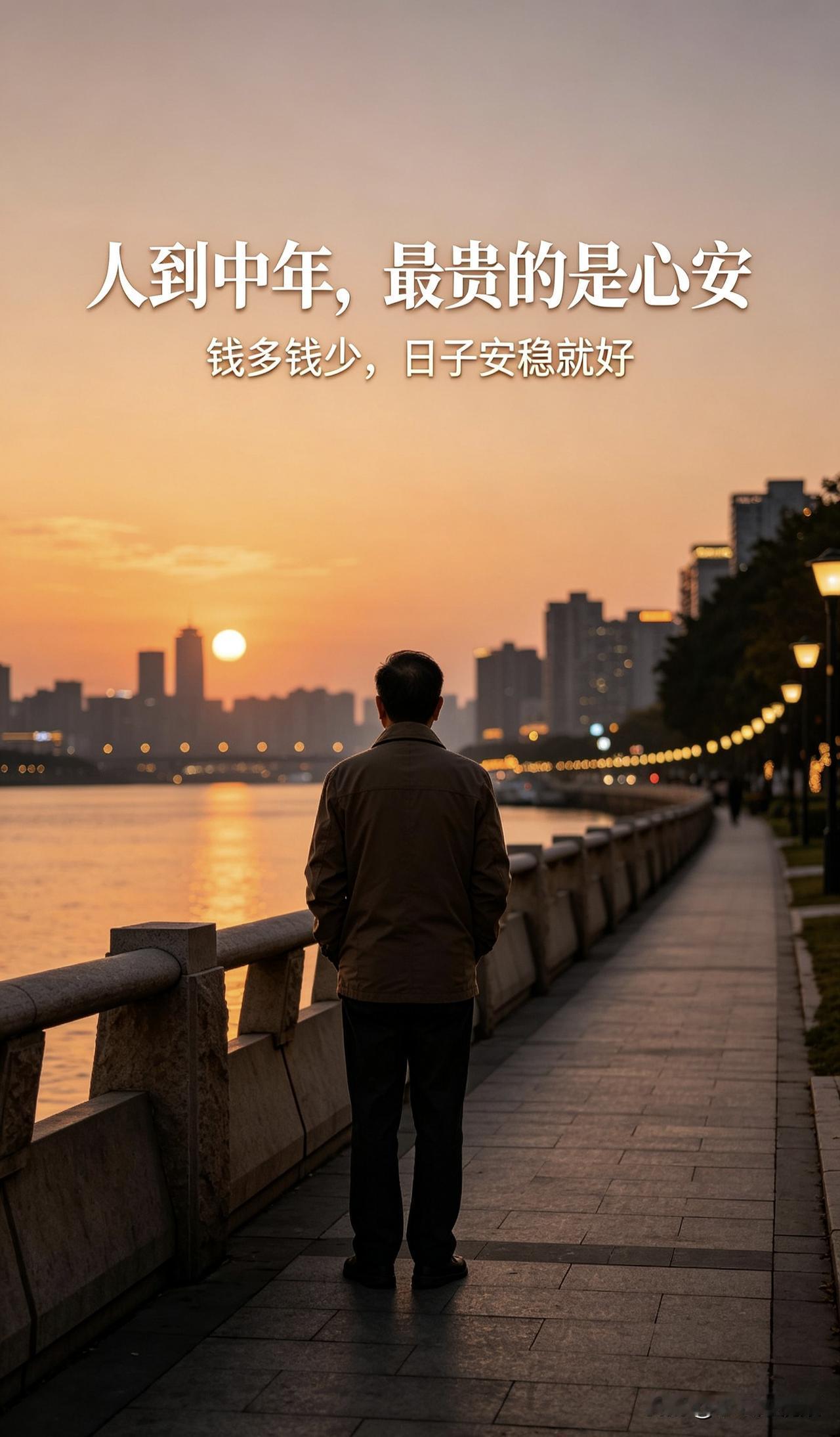 人到中年才明白，生活最难得的不是财富，是心安
 
走过半生，慢慢褪去了年少时的冲