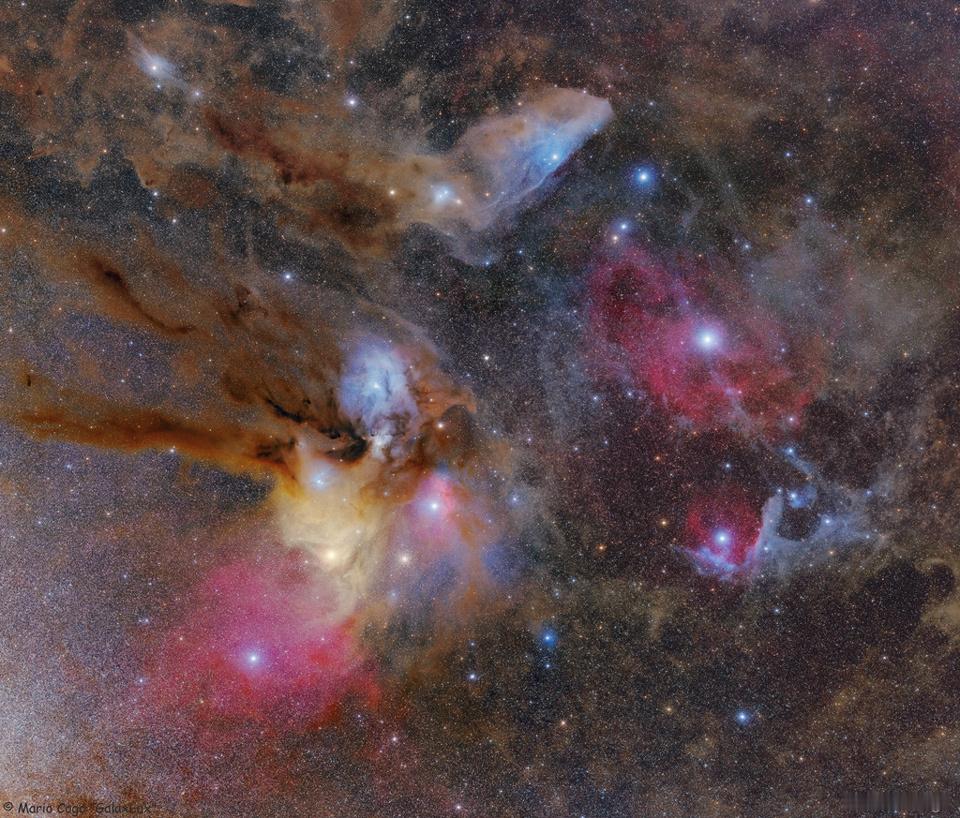 星宿增四星云的大视野影像  #每天一天文图# ​​​