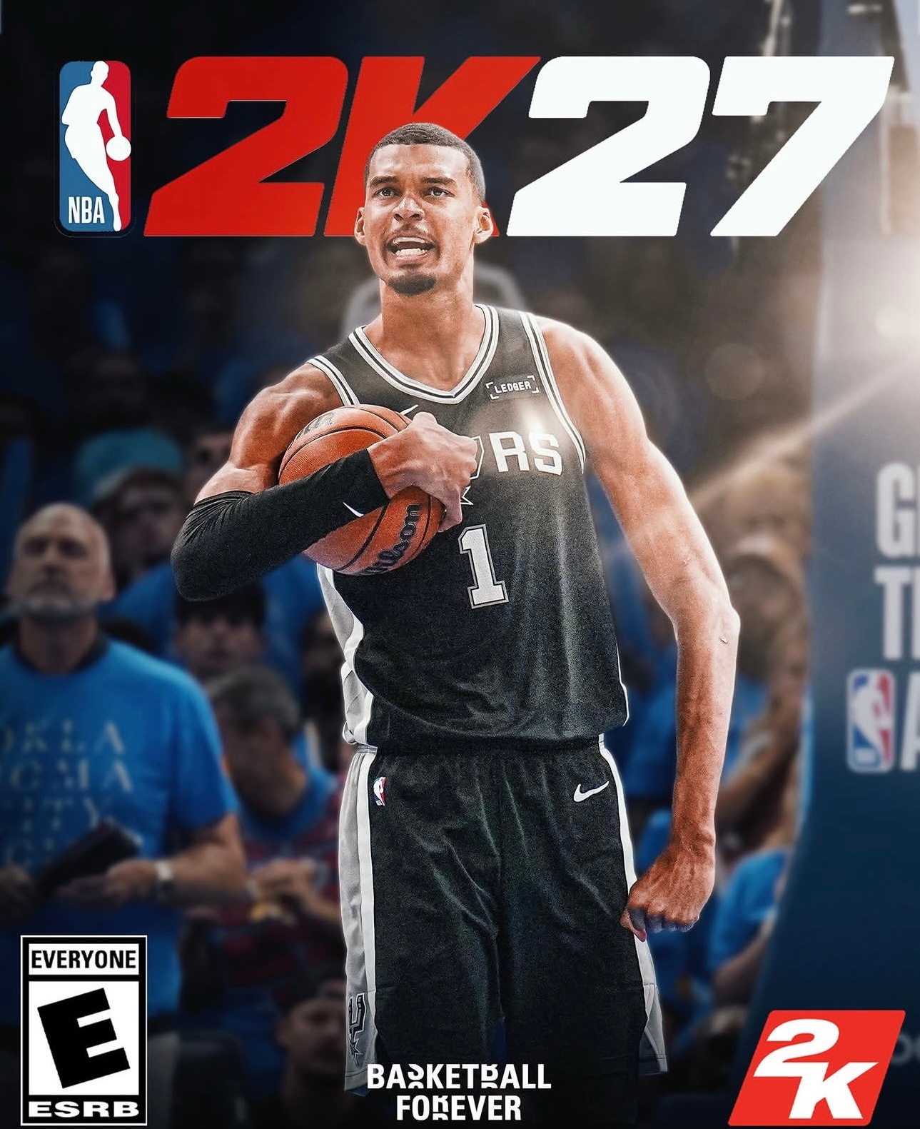文班亚马将成为NBA2K27封面人物！